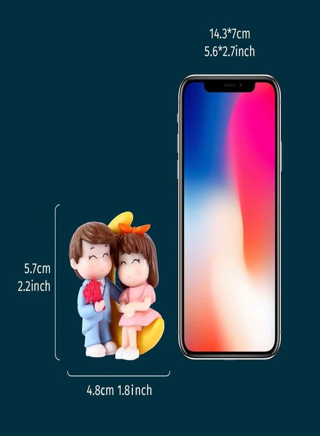 ascension Cute Couple Miniature Figurine Showpiece Gift for Your Love Romantic Valentine Day Gift for Girlfriend Boyfriend Small Cute Baby Couple Showpiece Valentine Gift Miniature Valentines Gifts - Image 4